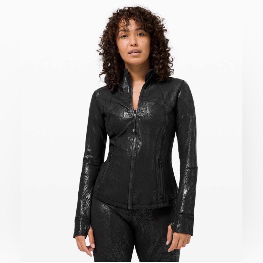Lululemon Define Jacket Special Edition Shine Acclimatize Black Foil